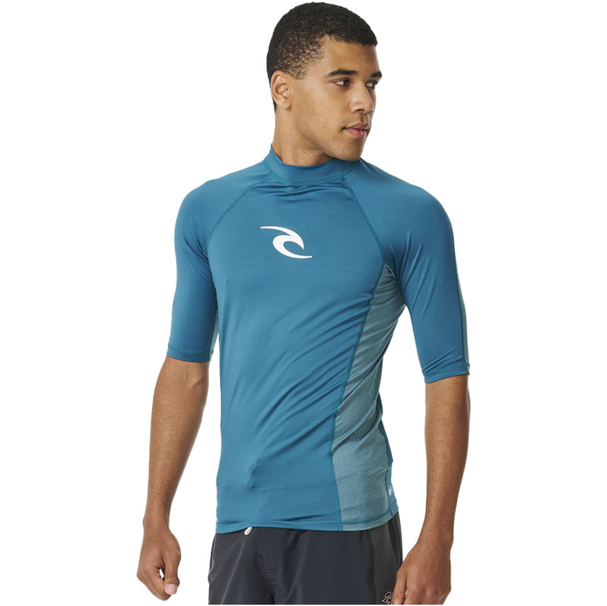 2024 Rip Curl Mens Waves UPF Performance Short Sleeve Rash Vest 142MRV
